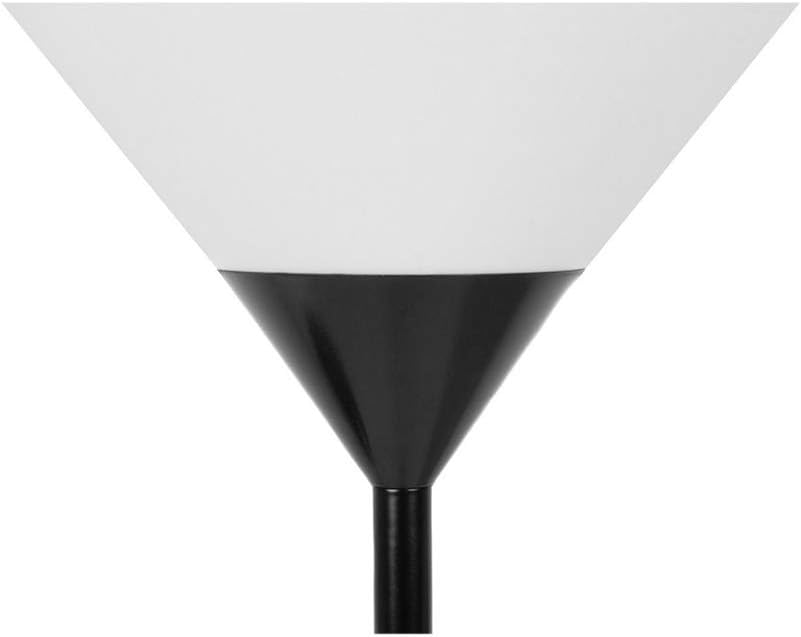 Lampada da Terra con Doppia Luce, Attacco E27 x2, Piantana Moderna in Metallo, Interruttore a Pedale, per Salotto Camera Studio D23