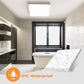 Plafoniera LED Quadrata 45W con Cambio Colore CCT 6500K-4000K-2700K, Moderna per Soggiorno Cucina Camera PQ-450