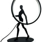 Lampada da Tavolo LED – Design Moderno con Figura, 9W 630LM, Luce Ambiente Decorativa per Soggiorno, Camera, Studio – Nero D02