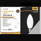 6 Pezzi Lampadina LED Candela E14 9W (≈82W) – 820 Lumen, CRI>80, 230V, Fascio 220°– 3000K/4000K/6500K C36-9