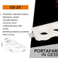 Portafaretto in Gesso da Incasso Doppio GU10 – Faretto da Soffitto Verniciabile, Bianco, IP20, Per Cartongesso, Lampadine GU10 Max 2x20W GS-25