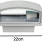 Applique lampada da muro parete in alluminio e vetro per esterno casa locali terrazza IP65 con attacco per lampadine E27 [lampadina esclusa] ES29