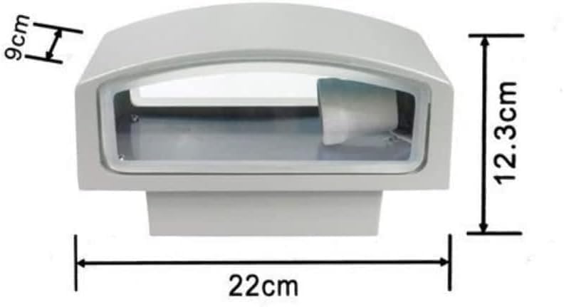 Applique lampada da muro parete in alluminio e vetro per esterno casa locali terrazza IP65 con attacco per lampadine E27 [lampadina esclusa] ES29
