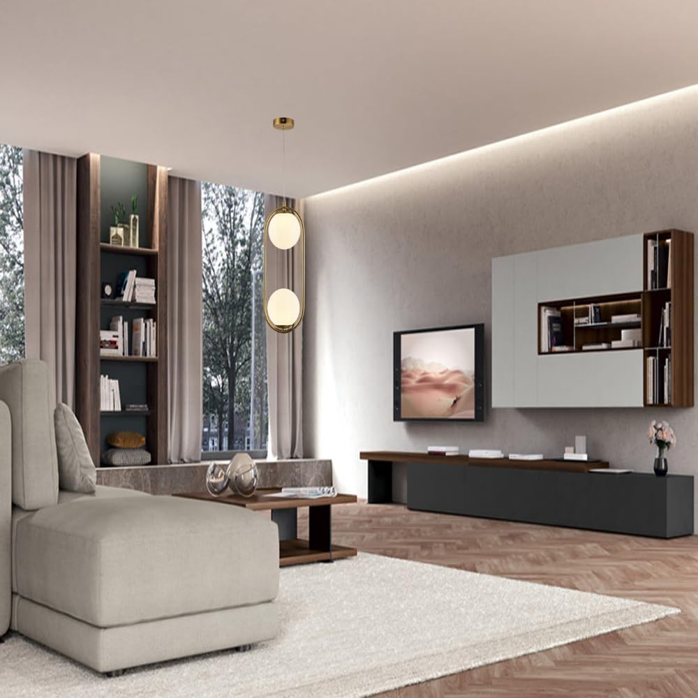 Lampadario Moderno con Attacco G9 - Sospensione Elegante per Interni - Design Minimalista - Ideale per Cucina, Sala da Pranzo, Camera A33