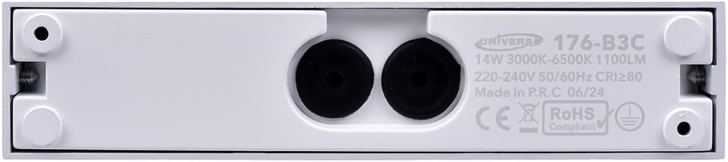 Applique LED da Esterno 14W IP65, Lampada da Parete Moderna in Alluminio e Vetro, 1100LM, Luce da Facciata Impermeabile per Giardino, Terrazza e Ingresso - Bianco/Grigio 176