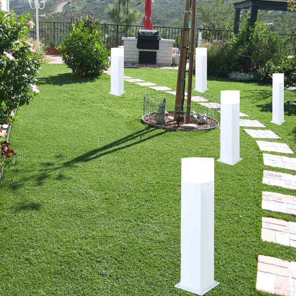 Lampione da Giardino Esterno IP44 con Attacco E27, Palo Luce da Esterno in Alluminio, Colonna Luminosa per Giardino, Vialetto, Terrazza – 440mm-B440