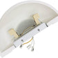 TEKHONE Applique da Parete in Gesso Bianca, Lampada da Muro Design Moderno, Luce Indiretta Up & Down, Attacco R7S, Verniciabile per Interni – GS-E72
