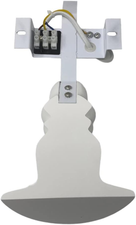 Applique da Parete in Gesso Bianca E14, Lampada da Muro Verniciabile Stile Classico per Interni, IP20 – GS-E84