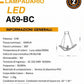 Lampadario LED Fiocco 38w A59