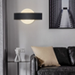 TEKHOME Applique da Parete LED Moderna con Regolazione Colore 3000K-6500K, Design Rotondo, 8W 600LM, 240°, IP20, Disponibile in Bianco e Nero, con Interruttore a 3 Temperature Colore E17