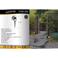 TEKHOME Faretto da Giardino LED IP65 5W 660LM, Lampada da Terra per Esterno con Picchetto, Orientabile, in Alluminio e Vetro Temperato, per Prato, Sentiero e Aiuole – 3000K/4000K/6500K