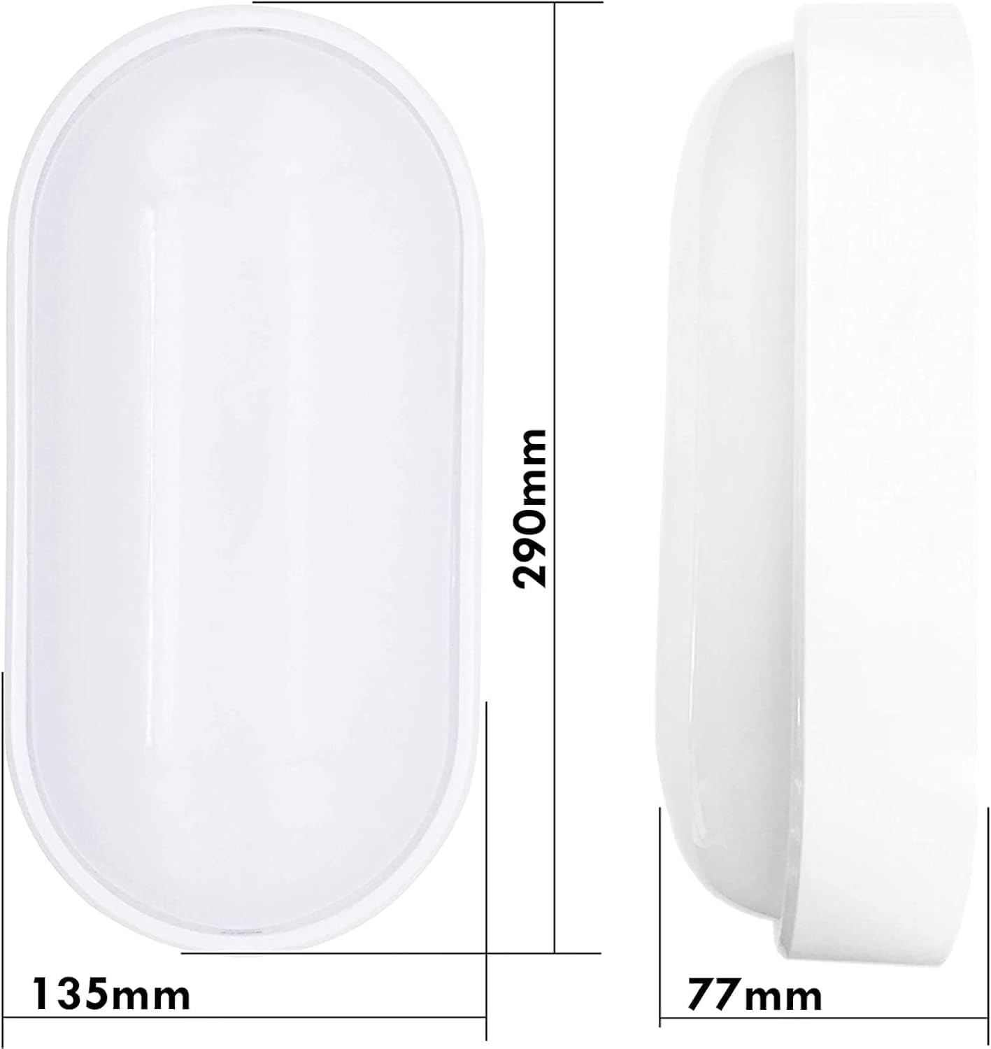 Applique da Esterno LED 18W IP65 – Lampada da Parete Impermeabile 1900LM, Luce Calda/Naturale/Fredda, in ABS+PS, Ideale per Giardino, Balcone e Facciata ES51