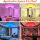 TEKHOME Plafoniera LED Smart con Bluetooth, APP e Musica, 31W RGB + 31W Bianco (3000K-6500K), Contrololo da Telecomando e Phone, Luce Colorata per Camera Letto/Soggiorno, IP20 C09-RGB