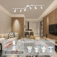 Plafoniera a Soffitto con Faretti Orientabili GU10 in Metallo, Lampada da Interno Moderna per Soggiorno Cucina Corridoio, Attacco GU10 – PN-17B