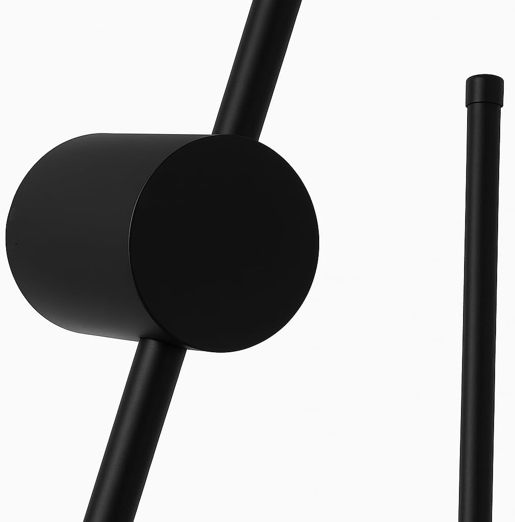 Applique LED 12W CCT 3000K-4000K-6500K, Lampada da Parete Moderna Interno, Luce Calda Naturale Fredda, IP20, Nero/Bianco AQ22