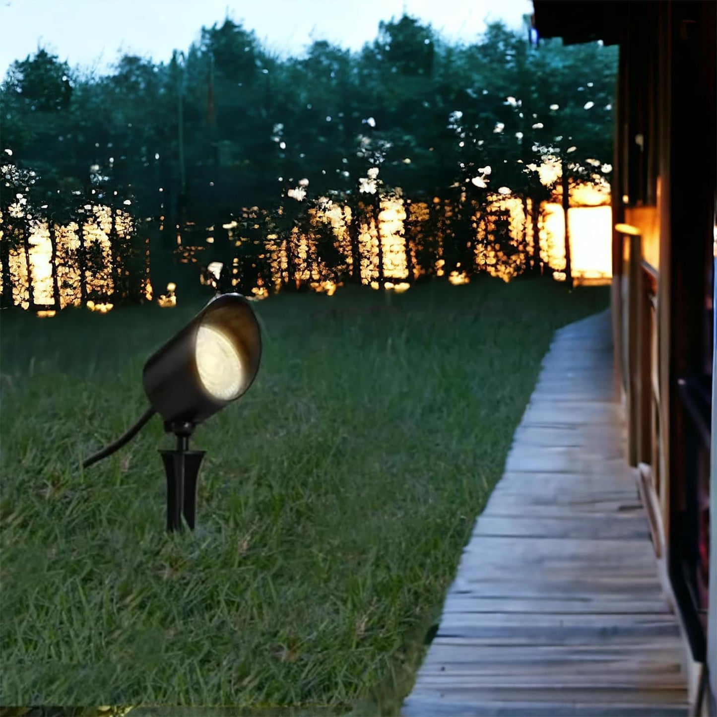 Faretti da Giardino LED 7W IP65 con Picchetto, Angolo 30°, Lampada da Esterno per Vialetti, Giardino, Facciate – 3000K / 4000K – Universale per Illuminazione Esterna-110