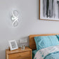 TEKHOME Applique LED da Muro 13W Moderno Bianco Forma a Nastro Infinito 3 Colori 3000K/4000K/6500K Lampada da Parete Interno Design Creativo AQ30-3C