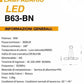 Lampadario a Sospensione LED 3 Cerchi 45watt B63