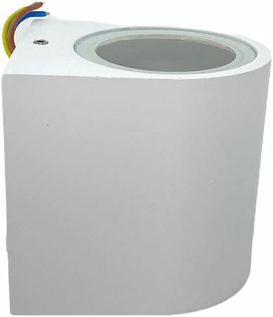 Applique da Esterno 1xGU10 IP65 – Lampada da Parete Impermeabile in Alluminio Verniciato, Luce Diretta, Ideale per Giardino, Balcone e Facciata, Senza Lampadina ES53