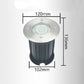 Faretto da Incasso a Terra GU10 IP65 60W, Lampada da Terra per Esterni in Acciaio Inossidabile e Alluminio, Impermeabile, per Giardino, Vialetto, Terrazz ES13