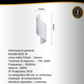 TEKHOME Applique da Parete Moderna Bianca E53-B, Portalampada G9, Design Elegante in Alluminio e Ceramica, Lampada da Muro Interni per Soggiorno, Camera da Letto e Corridoio