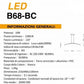 Lampadario LED Moderno B68 16W B68