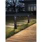 Lampada da giardino IP65 12W per esterno, bollard light in alluminio+vetro, 600lm, 3000K/4000K/6500K – Serie ES28