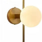 Applique da Parete a 3 Luci in Ottone con Attacco G9, Lampada Moderna da Muro Design Globo, 3 x 10W Max, Senza Lampadine, 70cm AQ57