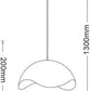 Lampadario Sospeso E27 Moderno a Forma di Conchiglia, Regolabile, Design Minimalista per Cucina, Soggiorno e Camera da Letto (Nero e dorato) A23-N