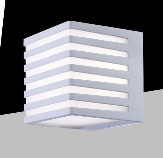 Applique da Esterno LED 10W IP54, Lampada da Parete Moderna in Alluminio e PC 1000LM, Bianco o Nero, Regolabile, per Facciate, Giardini e Balconi B110