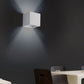 TEKHONE Applique da Parete in Gesso Verniciabile Design Moderno Luce Up & Down per Interni con Attacco G9 – Bianco – GS-E15