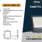 Faretto LED da Esterno IP66 GN116 – 30W / 50W / 100W / 200W, CCT Switch 3000K 4000K 6500K, Faro LED Impermeabile, Corpo in Alluminio, Luce Potente per Giardino Cortile Garage