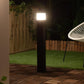 Lampione da Giardino 74cm IP44 per Esterno, Attacco E27, Palo Luce da Esterno in Alluminio, Lampada da Cortile/Viale/Terrazza – Nero/Bianco (Senza Lampadina) 740