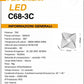 TEKHOME Plafoniera a led da interno moderna a soffitto forma quadrata 3D lampada adatta per camera da letto salone soggiorno solotto cucina locali commerciali 75W (Quadrata 3d - 3 Colori) C68-3C