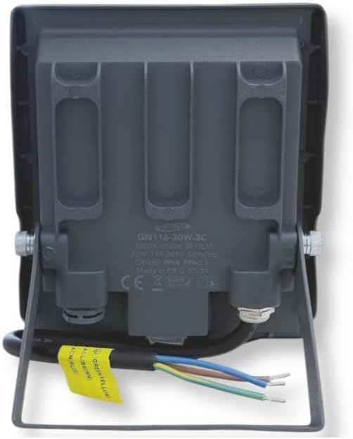 Faretto LED da Esterno IP66 GN116 – 30W / 50W / 100W / 200W, CCT Switch 3000K 4000K 6500K, Faro LED Impermeabile, Corpo in Alluminio, Luce Potente per Giardino Cortile Garage