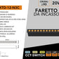 Faretto LED Lineare da Incasso 20W, CCT Switch 3000K/4000K/5700K, CRI≥90, UGR<13, Luce Antiriflesso, 12 LED, Faretto Rettangolare da Soffitto per Negozi, Uffici e Casa, Bianco/Nero, XTD-12