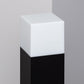 Lampione da Giardino 74cm IP44 per Esterno, Attacco E27, Palo Luce da Esterno in Alluminio, Lampada da Cortile/Viale/Terrazza – Nero/Bianco (Senza Lampadina) 740