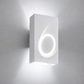 TEKHONE Applique da Parete in Gesso Bianco Design Moderno – Doppia Emissione di Luce, Verniciabile, Attacco G9 – GS-E40