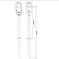 Faretto da Giardino con Picchetto IP54, Attacco GU10, Orientabile, Impermeabile, in Alluminio, Ideale per Esterno, Piante e Vialetti – Modello PS-01G
