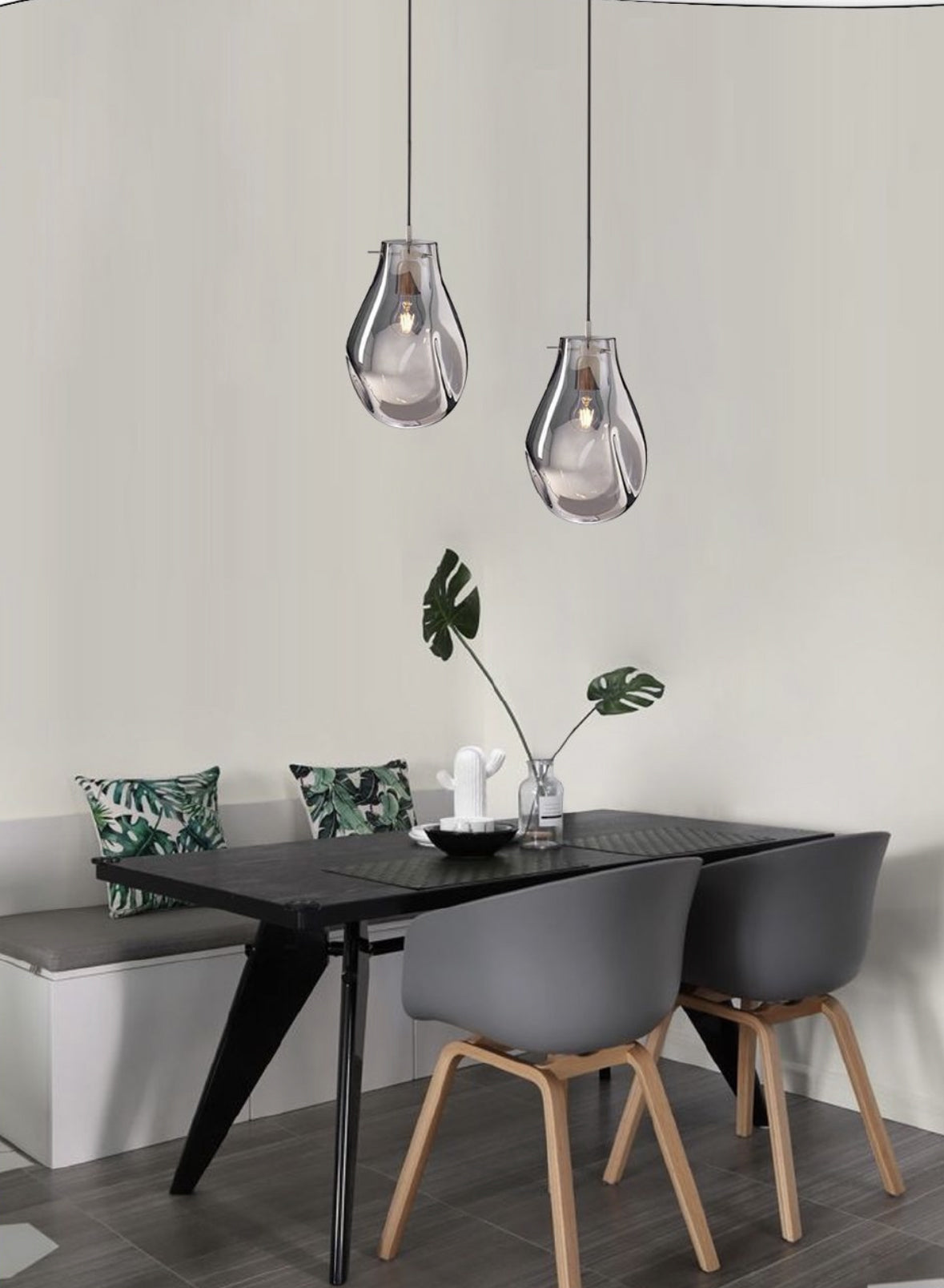 Lampade a Sospensione in Vetro colorato Lampadario Semplice e Moderno in Ferro Illuminazione a Sospensione per Bar Ristorante Portico Corridoio Lampada a Sospensione E27 Base LP-20A