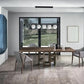 TEKHOME Lampadario a sospensione con 5 sfere in vetro bianco moderno metallo nero B89