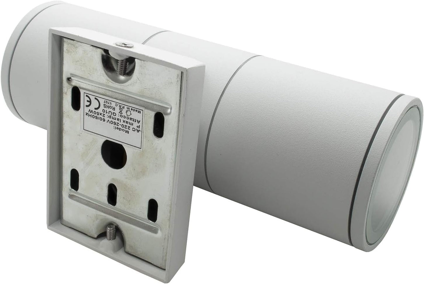 Applique da Esterno 2xGU10 IP55 – Lampada da Parete LED per Esterni a Doppia Luce su e Giù, Design Moderno in Alluminio, Impermeabile, per Facciata, Giardino o Ingresso ES01