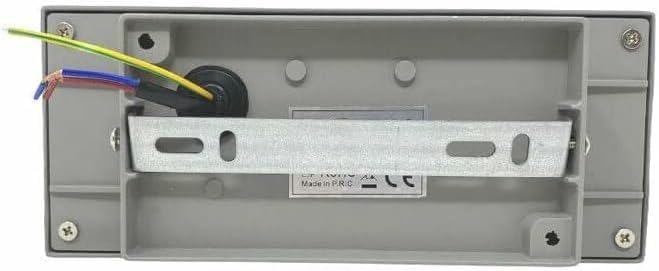 Applique lampada da muro parete in alluminio e vetro per esterno casa locali terrazza IP65 con attacco per lampadine E27 [lampadina esclusa] ES29