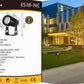 Faretto LED da Esterno 3,5W IP65, Luce Calda 3000K, Spot da Terra per Giardino e Facciata, Corpo in Alluminio Nero, Illuminazione Outdoor – ES38-NC