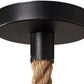 Lampadario a sospensione con paralume a cono in corda di canapa stile vintage retrò lampada attacco E27 cucina soggiorno A54