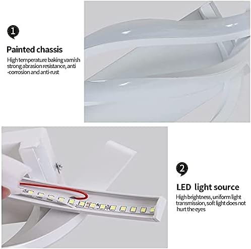 Applique LED 16W, Lampada da Parete Moderna Bianco, 3000K/4000K/6500K CCT Switch, 1280 Lumen, Illuminazione Interni IP20, Design a Spirale AQ23-B3C