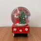 Carillon Natalizio Trenino di Babbo Natale con Globo di Neve Musicale, Decorazione Natalizia da Tavolo, L’Arte del Natale, Carica Meccanica, 22x12x17,5 cm 423521