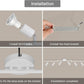 Plafoniera a Soffitto con Faretti Orientabili GU10 in Metallo, Lampada da Interno Moderna per Soggiorno Cucina Corridoio, Attacco GU10 – PN-17B