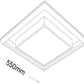Plafoniera LED Moderna Quadrata 48W CCT 3000K-6500K, Luce Soffitto Bianco, Alta Luminosità 3840LM, Design Decorativo per Soggiorno Camera Cucina – C61-3C