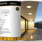 Plafoniera LED da Soffitto Esterno 24W IP65 – Lampada Impermeabile per Balcone, Garage e Corridoio, 2700LM, in ABS+PS, Luce Calda/Naturale/Fredda ES52